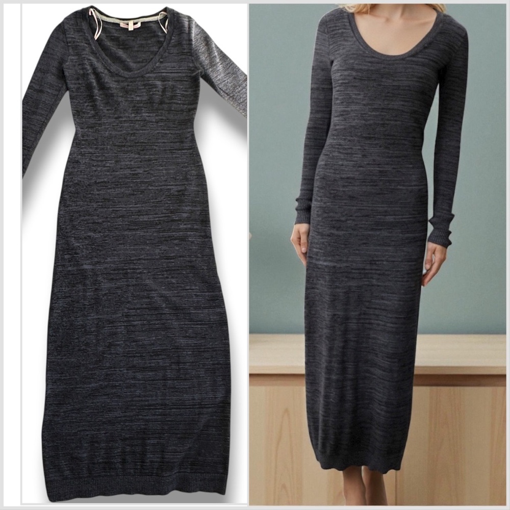 Victoria’s Secret Sweater Dress Dark Blue and Gray Marled Pattern